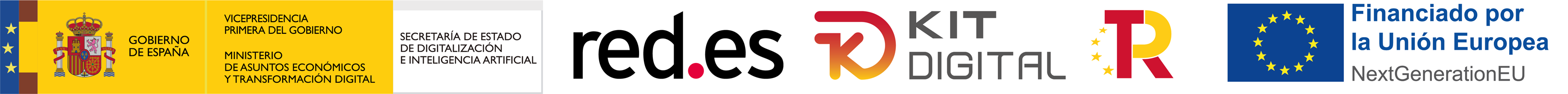 Logotipos de entidades que han hecho posible el programa del Kit Digital